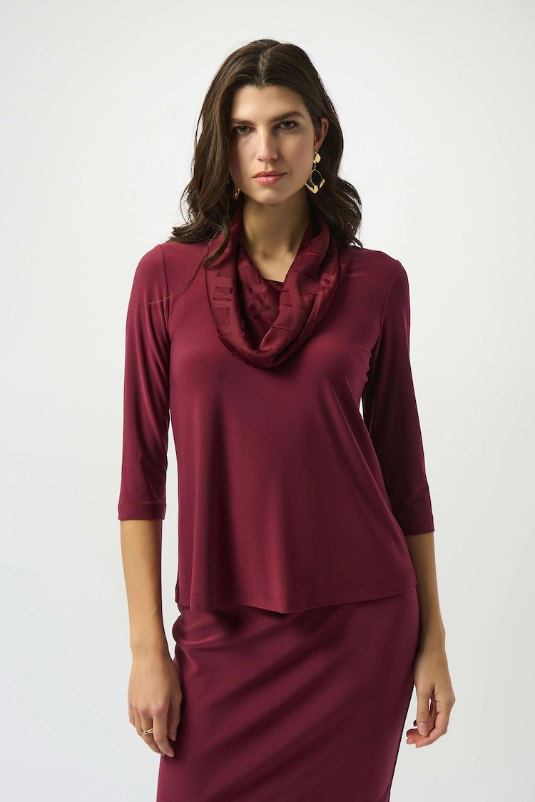 Cowl Neck Relaxed Fit Pullover