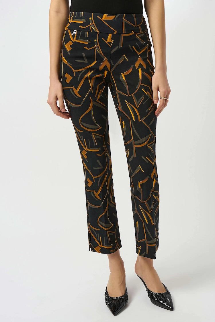 Patterned Mid-rise Trousers