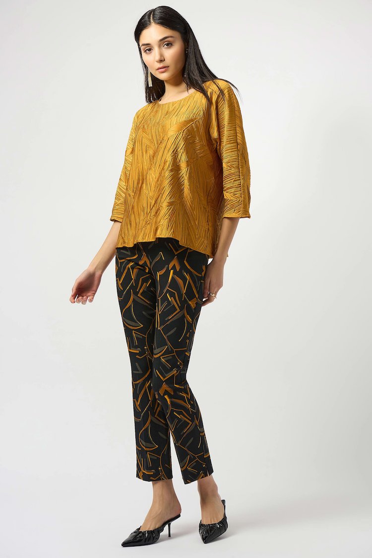 Patterned Mid-rise Trousers