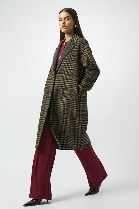 Plaid Long Overcoat