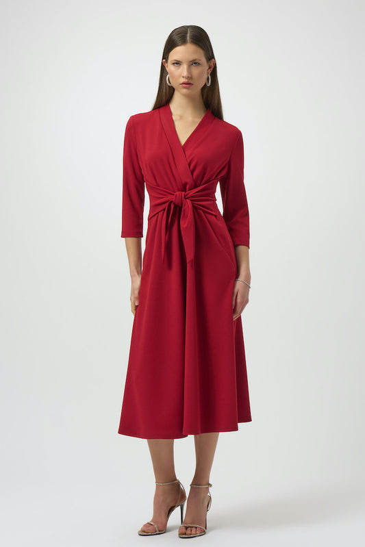 Formal Wrap Midi Dress