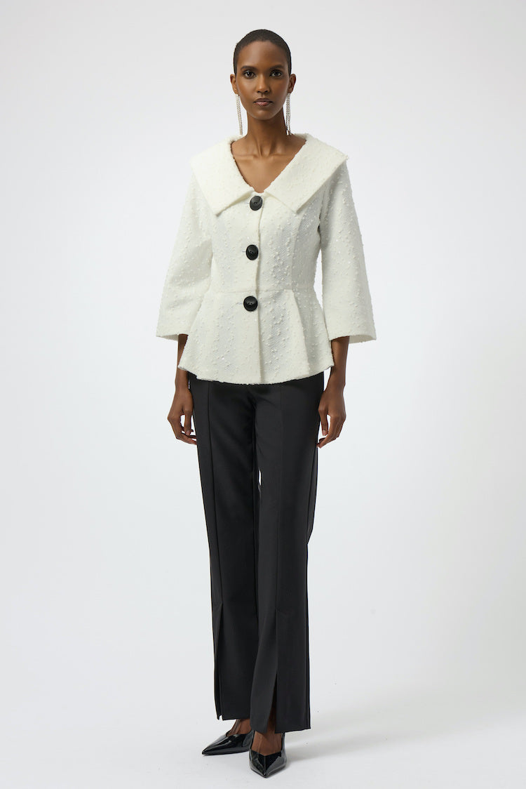 Formal Shawl Collar Blouse