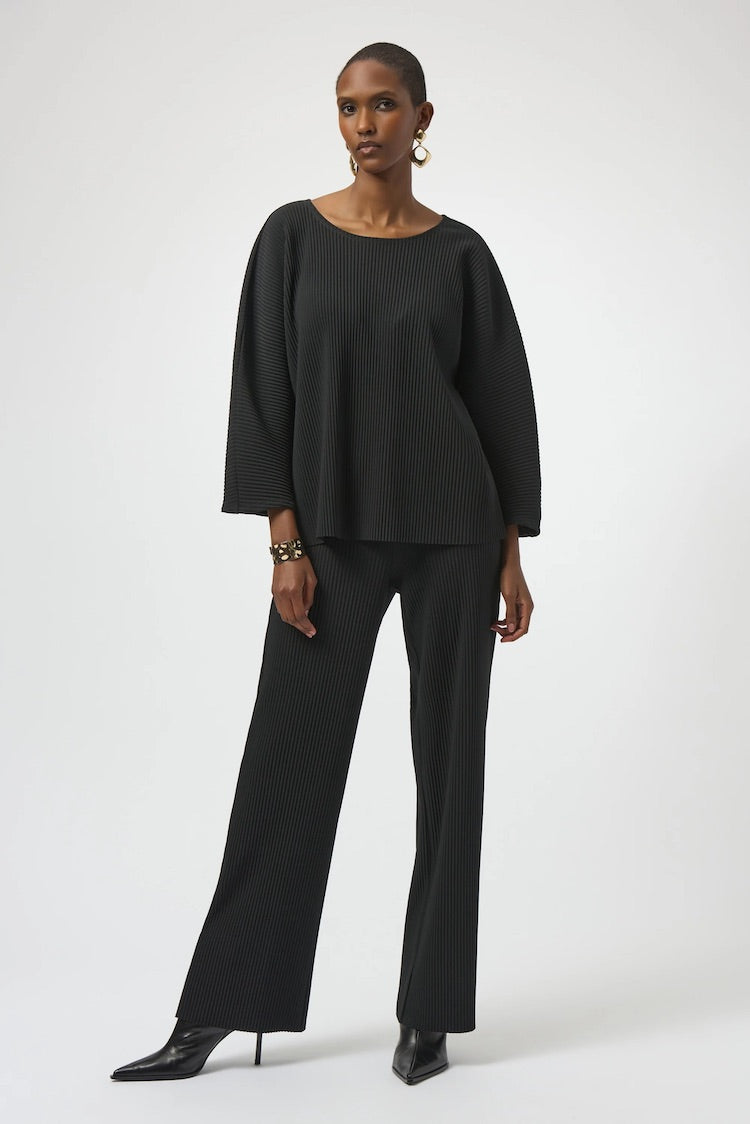 Pleated Scuba Crepe Boxy Top