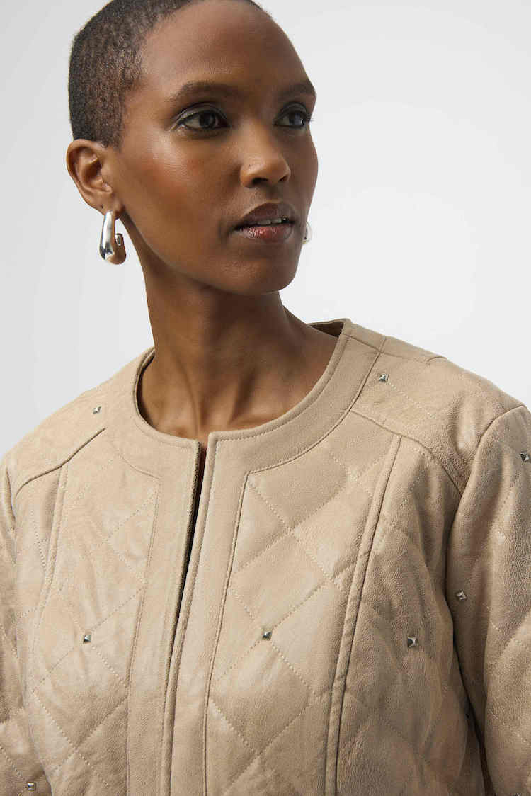Cropped Quilted Casual Jacket