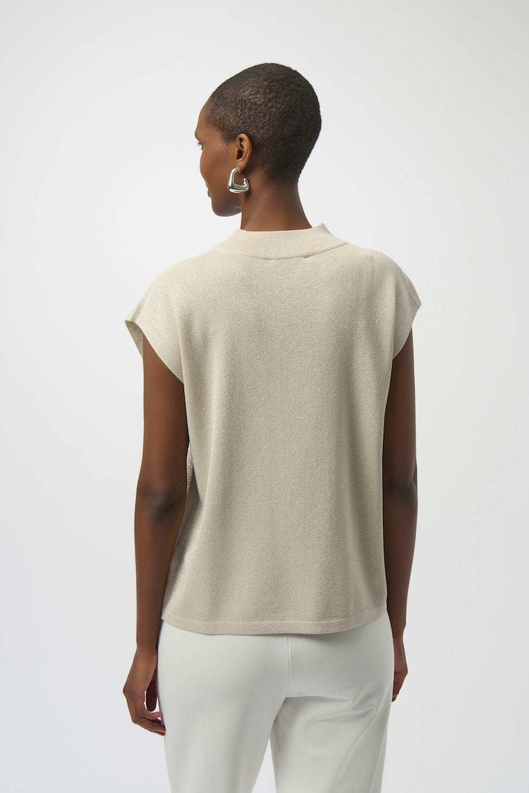 High Neck Sleeveless Pullover