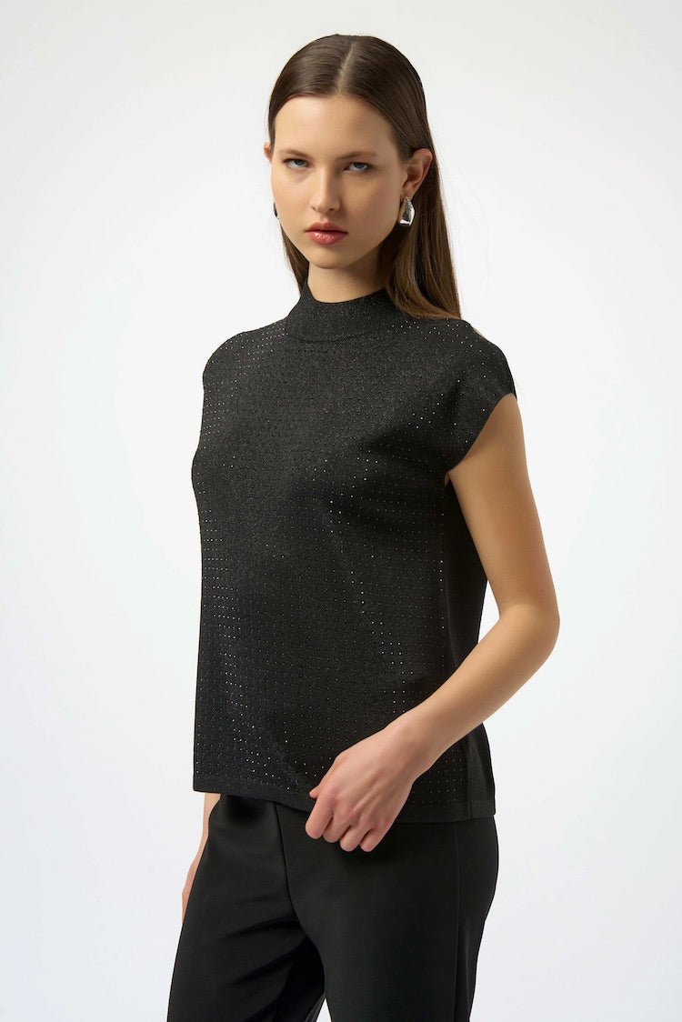 High Neck Sleeveless Pullover