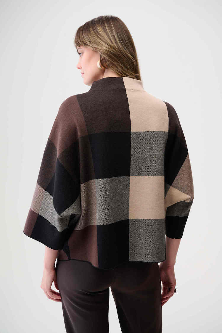 Plaid Mock Neck Shirt