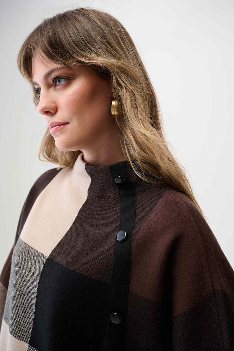 Plaid Mock Neck Shirt