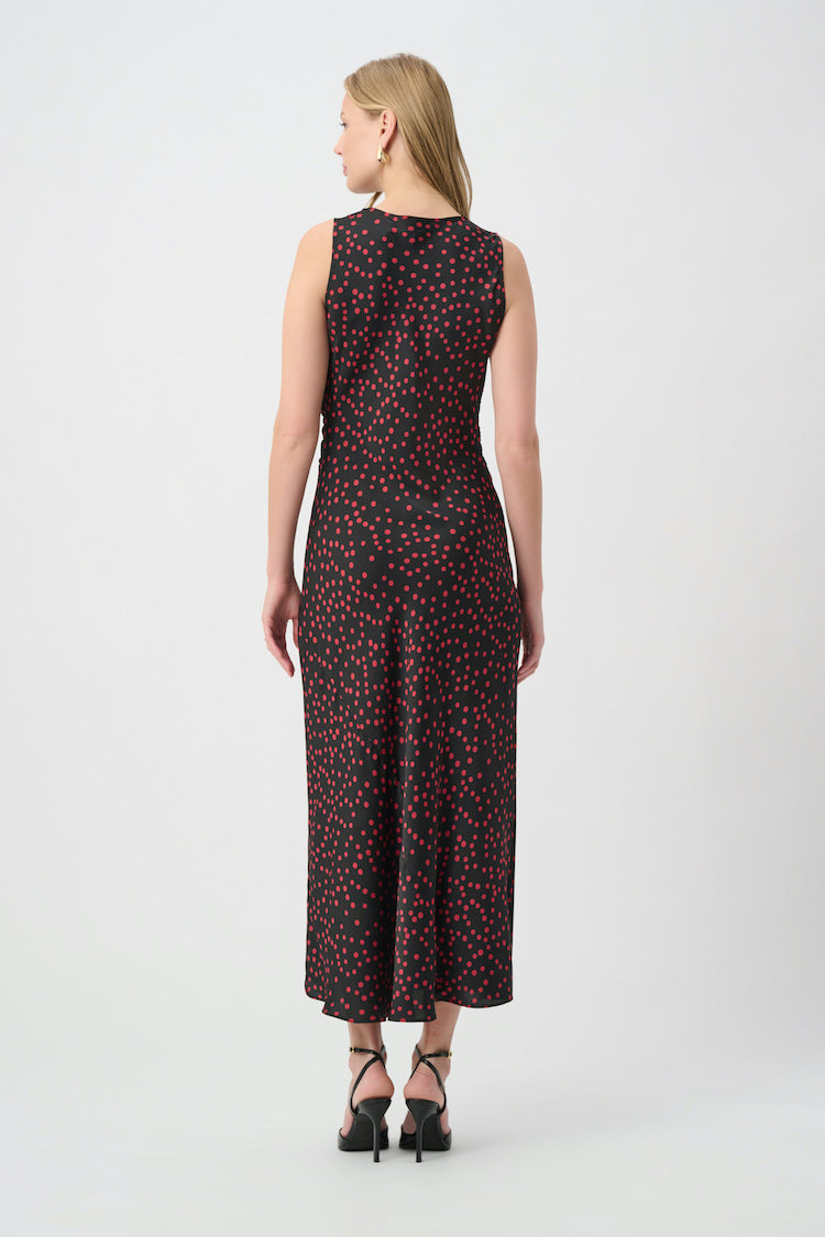 Joseph RIbkoff Polka Dot Satin Dress