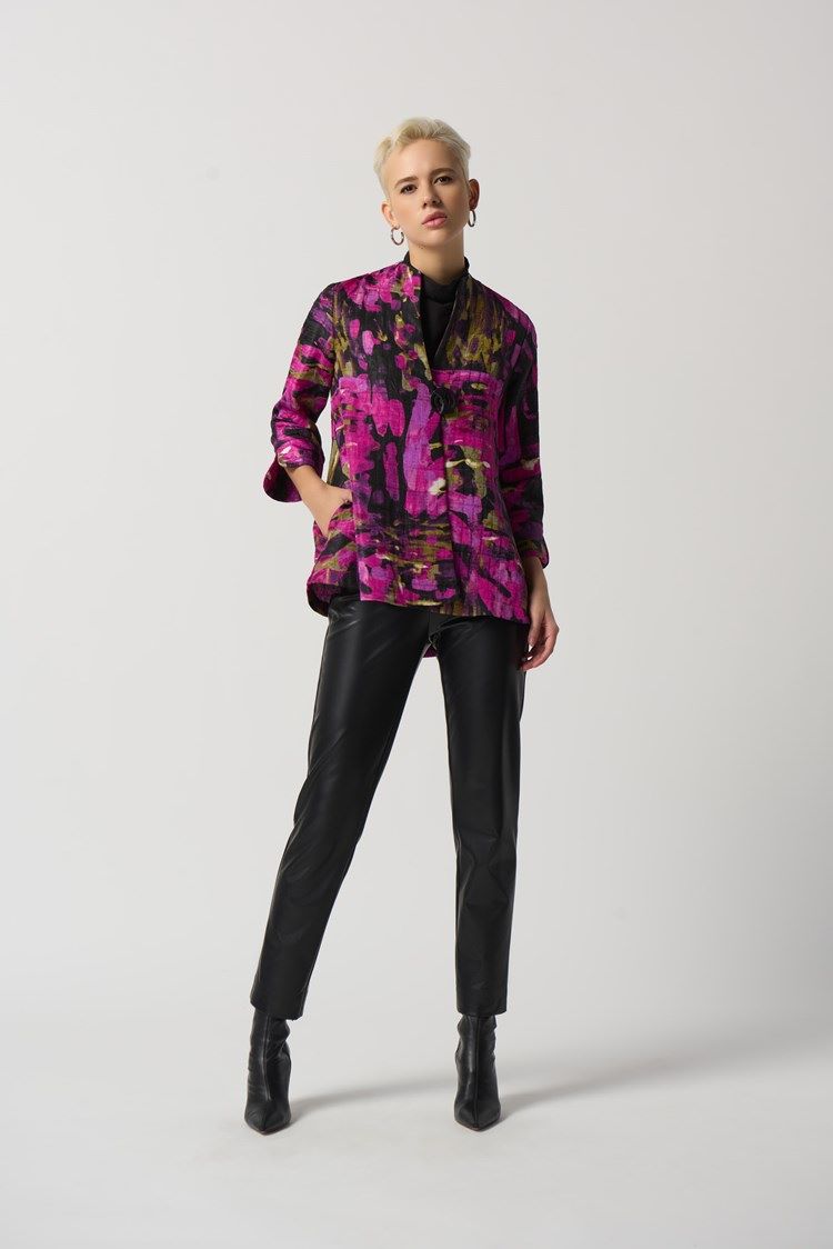 Joseph Ribkoff Style: 233192 abstract print jacket 