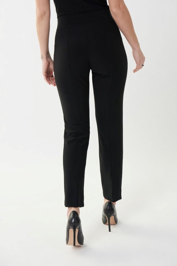 Joseph Ribkoff Style: 143105 Amelia straight cut dress pants black back view