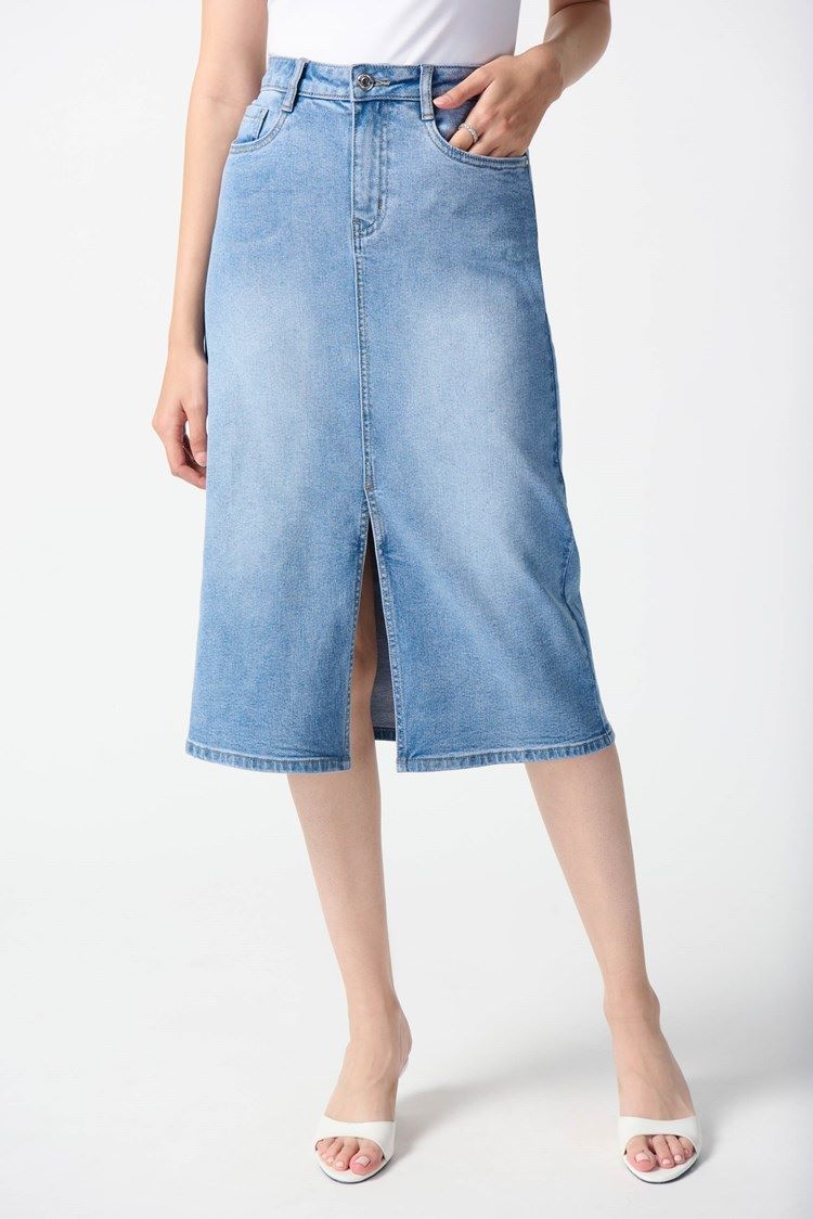 Knee-length Denim Skirt