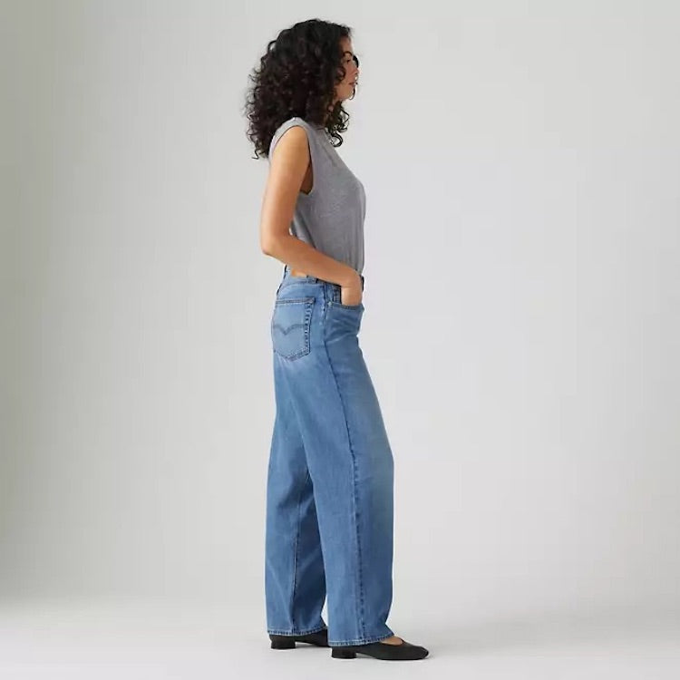 Baggy Dad Linen+ Denim Lightweight Women's Jeans