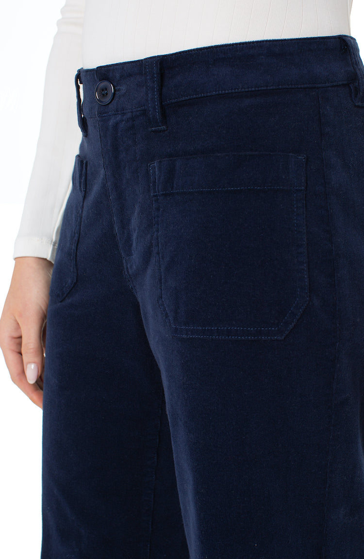 Crop Wide Leg With Patch Pockets