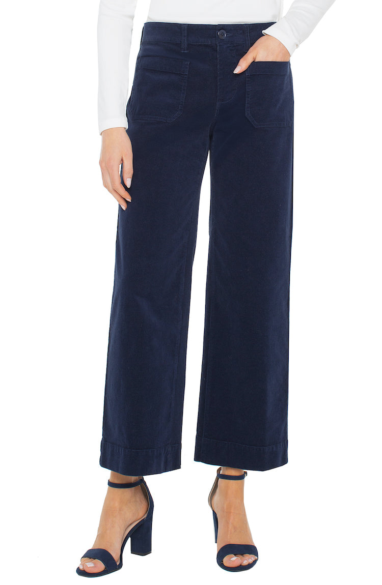 Crop Wide Leg With Patch Pockets