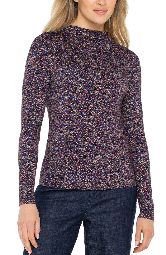 Long Sleeve Mock Neck Top