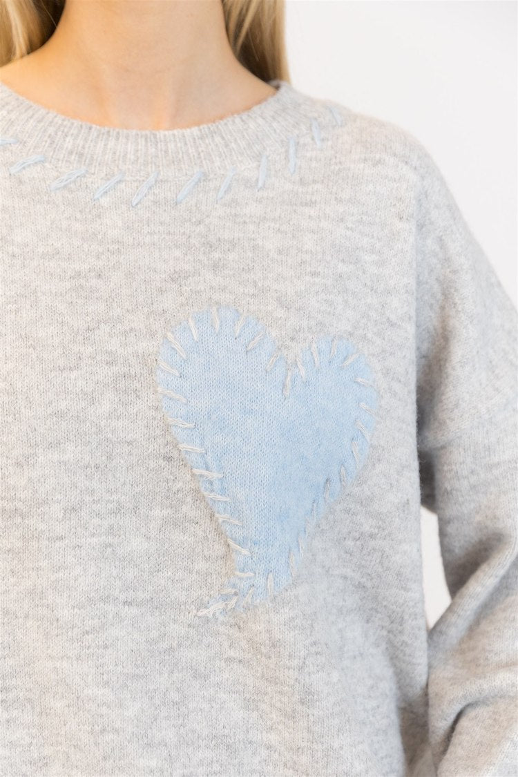 Heart Long Sleeve Sweater