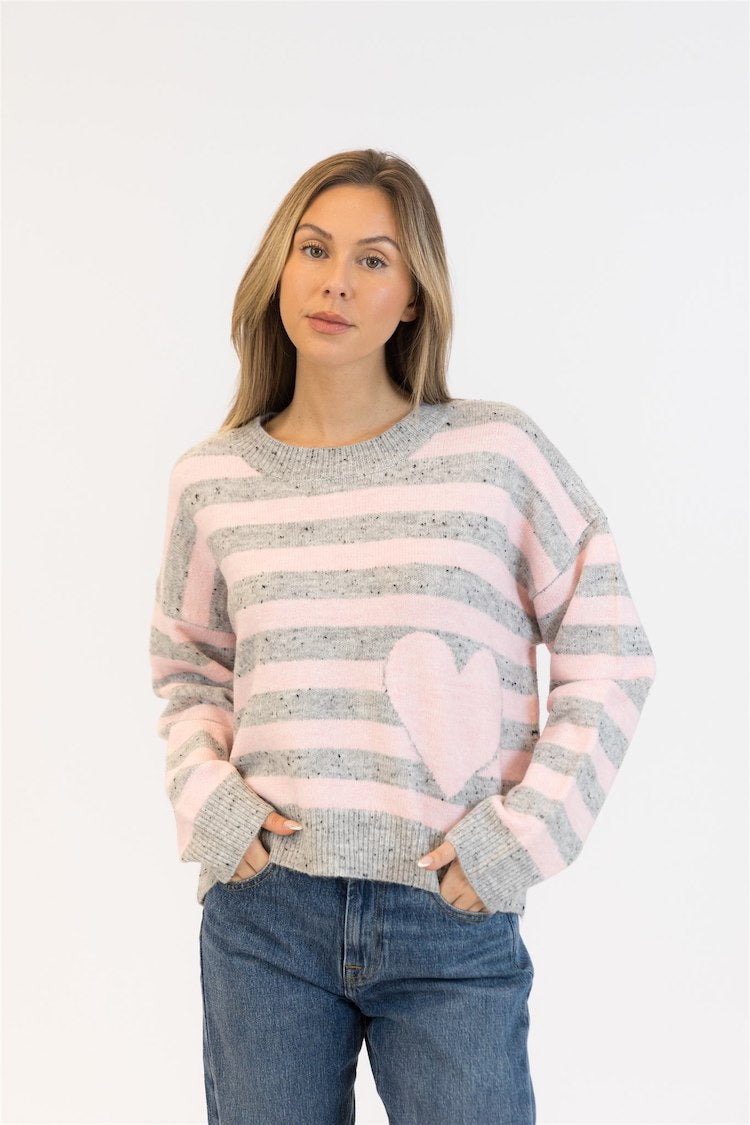 Jessie Fleck Heart Detail Sweater