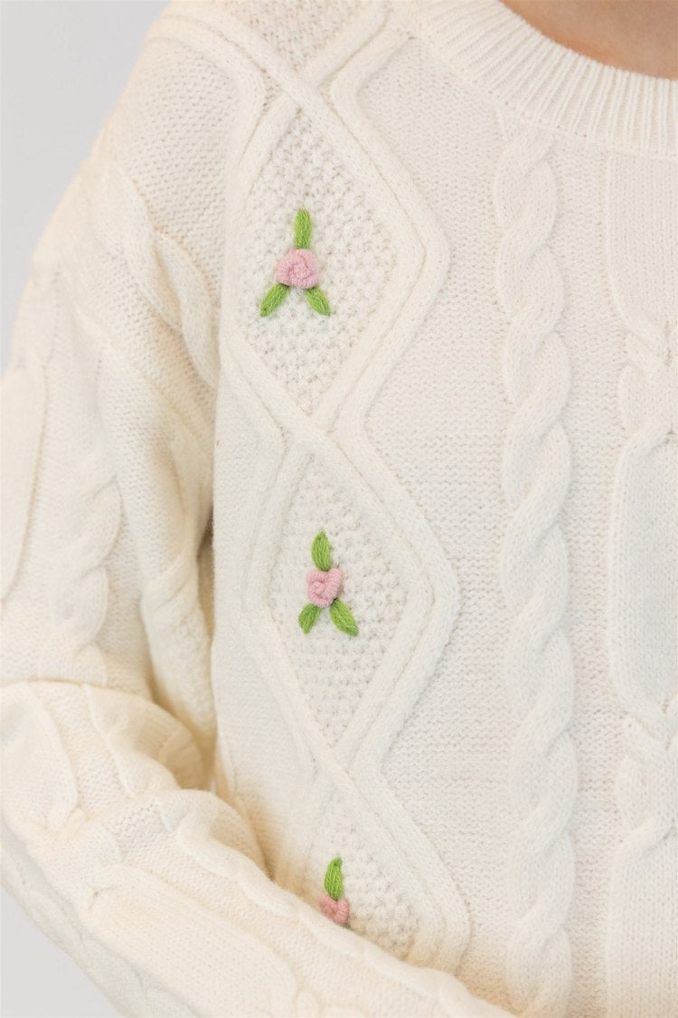 Margot Flower Detail Sweater