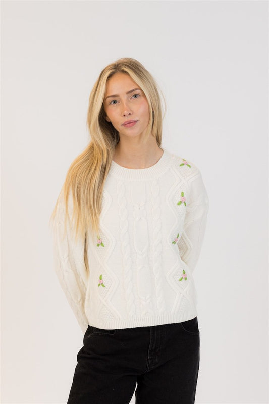 Margot Flower Detail Sweater