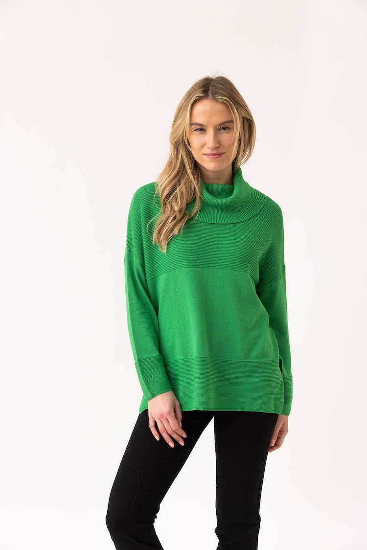 Cowl Neck Long Sleeve Top
