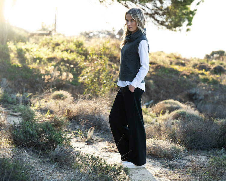 Cowl Neck Sweater Vest