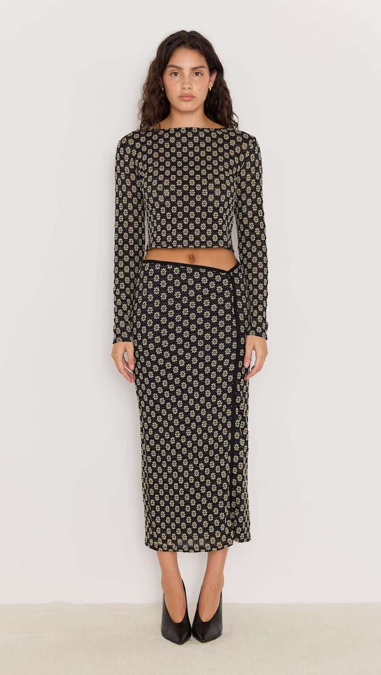 Luca Stretch Lace Skirt