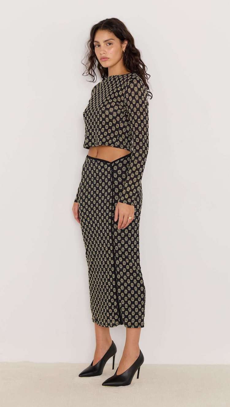 Luca Stretch Lace Skirt