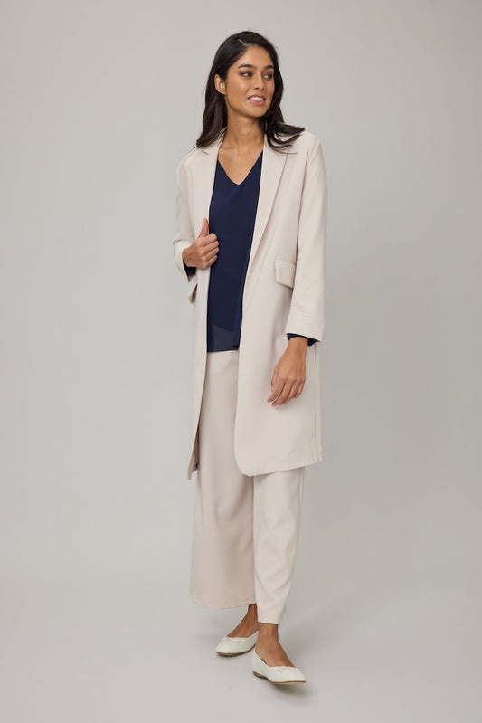 Smooth Stretch Long Blazer