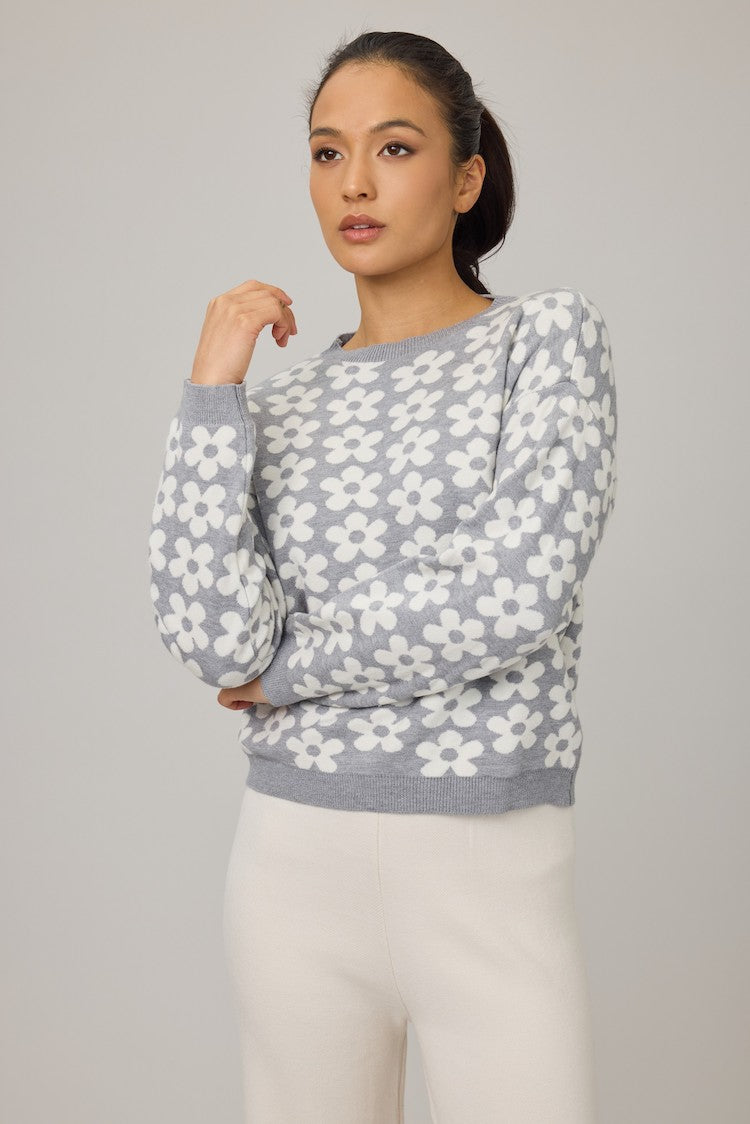 Knit Daisies Sweater