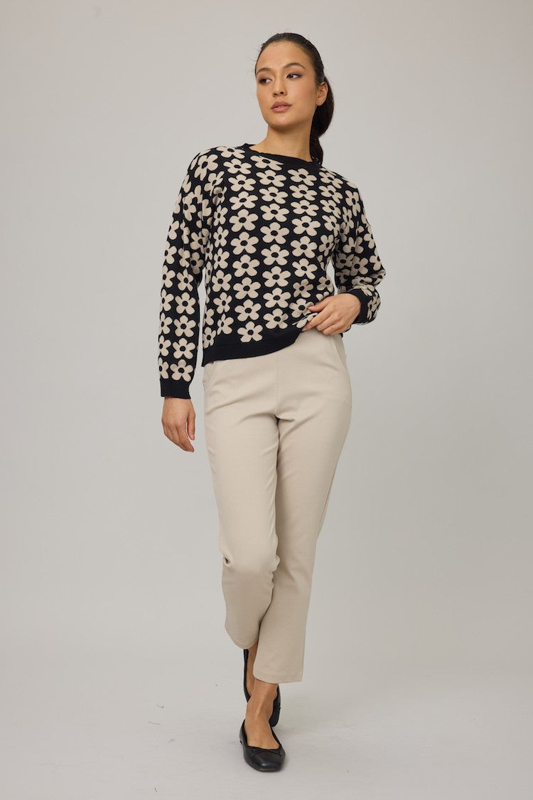 Knit Daisies Sweater