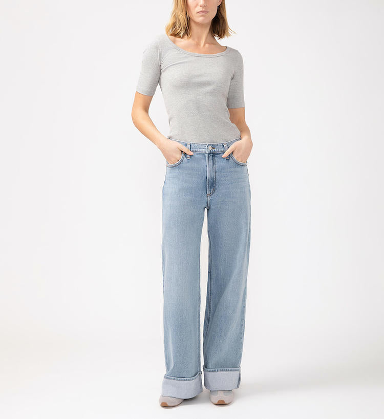 Highly Desirable High Rise Wide Leg Jeans