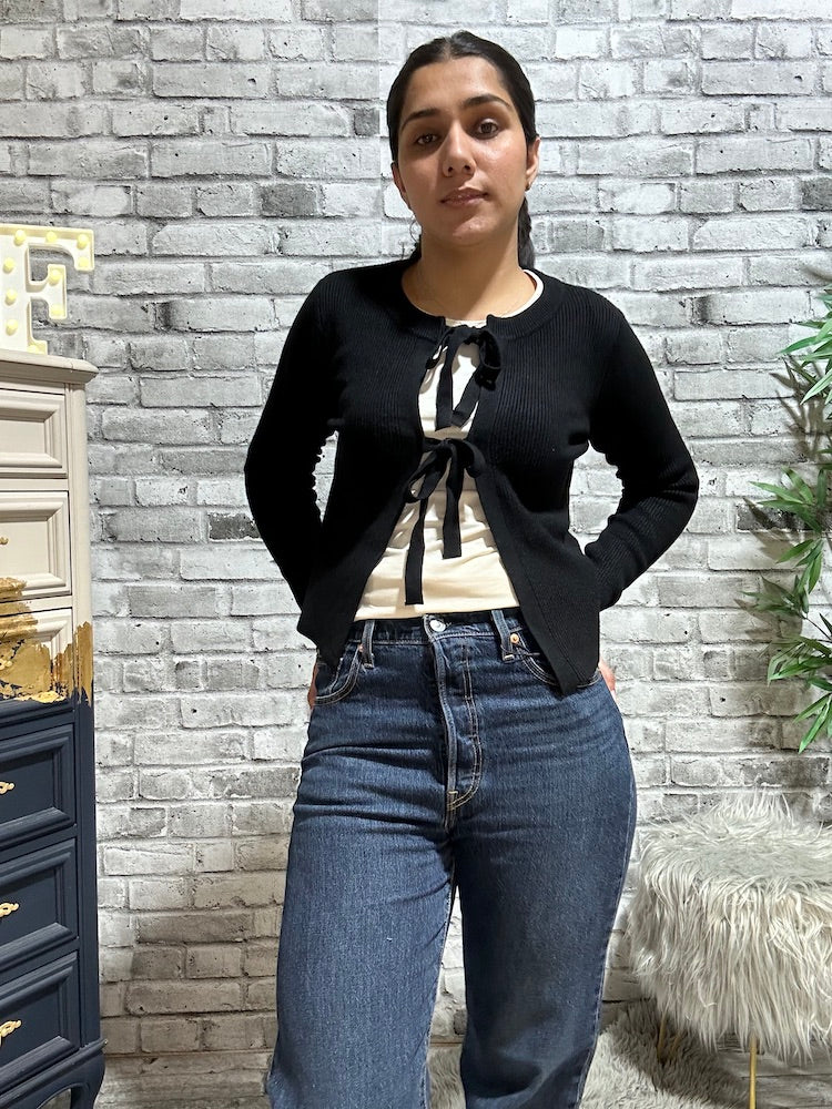 Kanita Tie Front Cardigan
