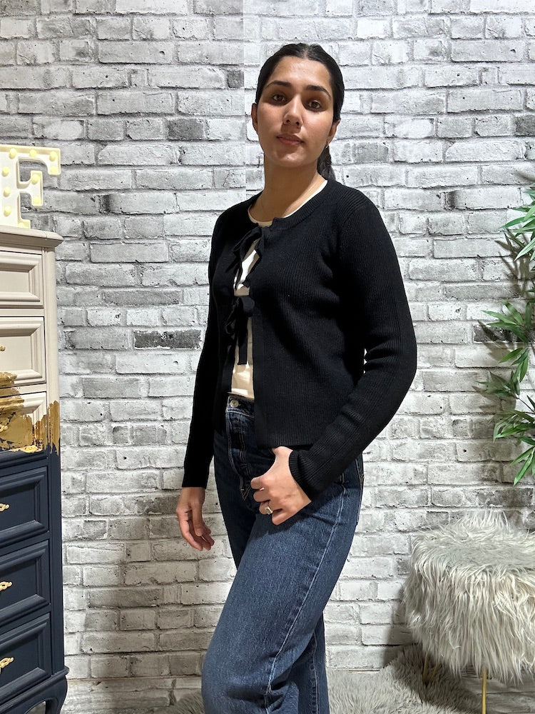 Kanita Tie Front Cardigan