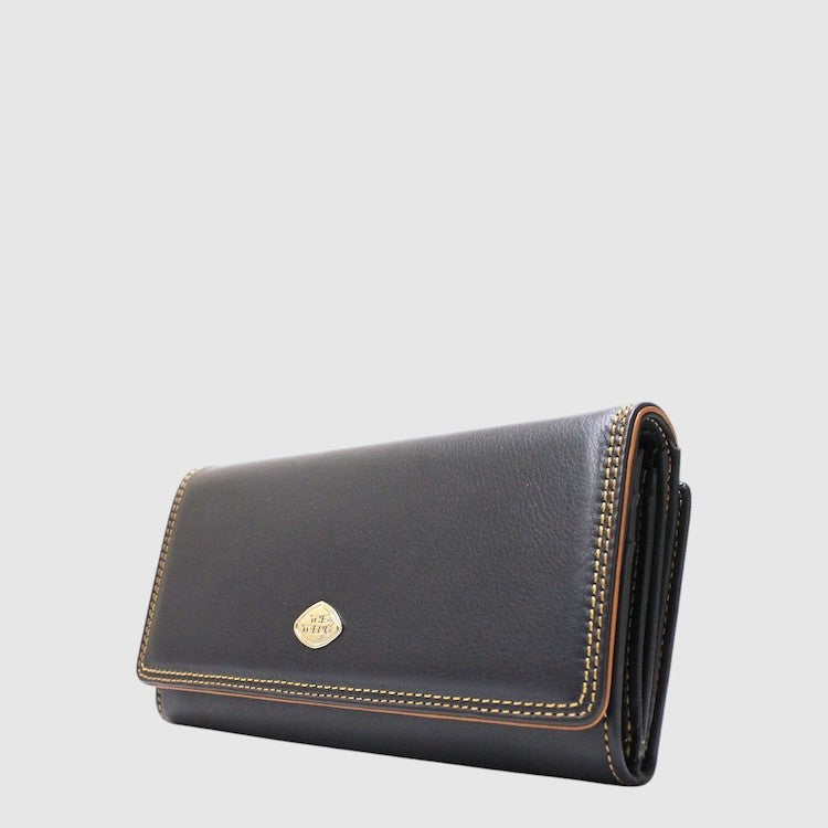 Long Leather Wallet With RFID Protection