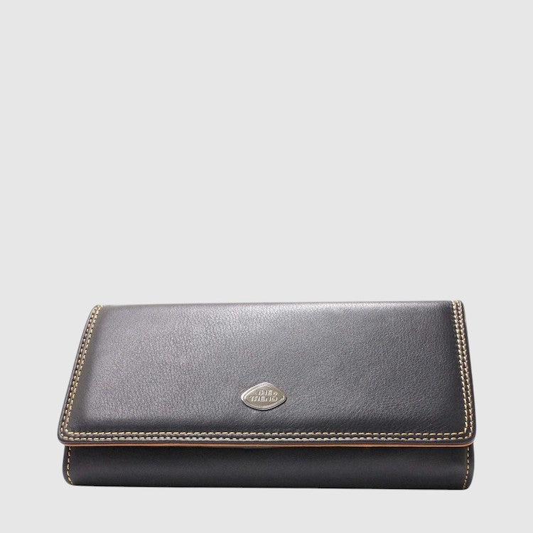 Long Leather Wallet With RFID Protection