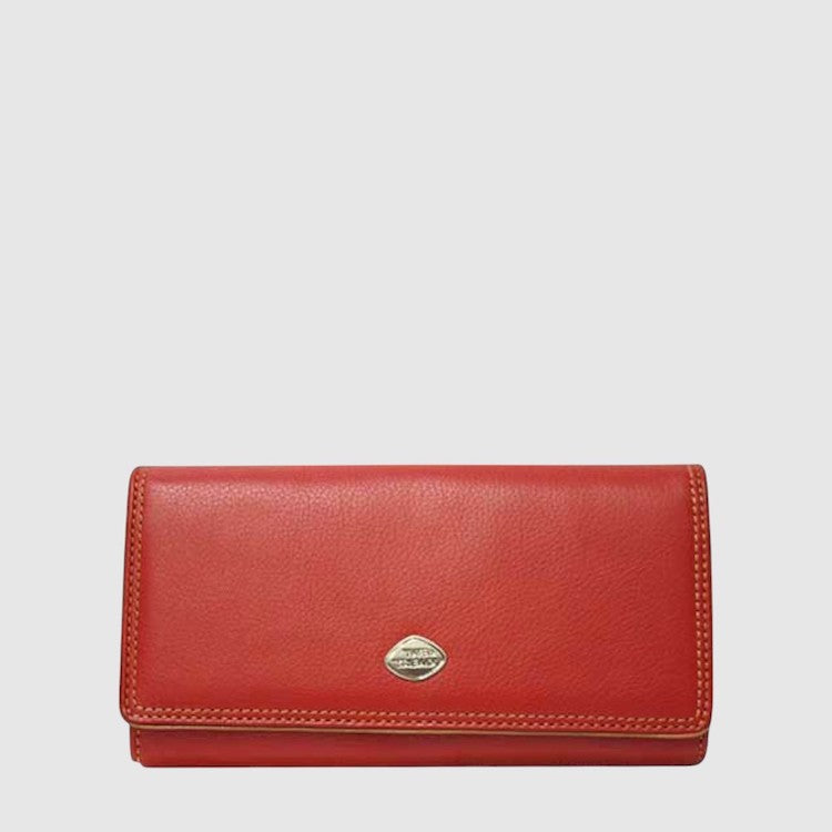 Long Leather Wallet With RFID Protection