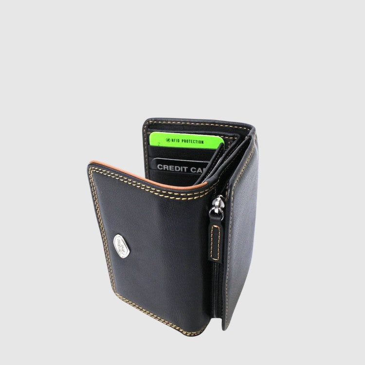 Small Sized Leather Wallet With RFID Protection