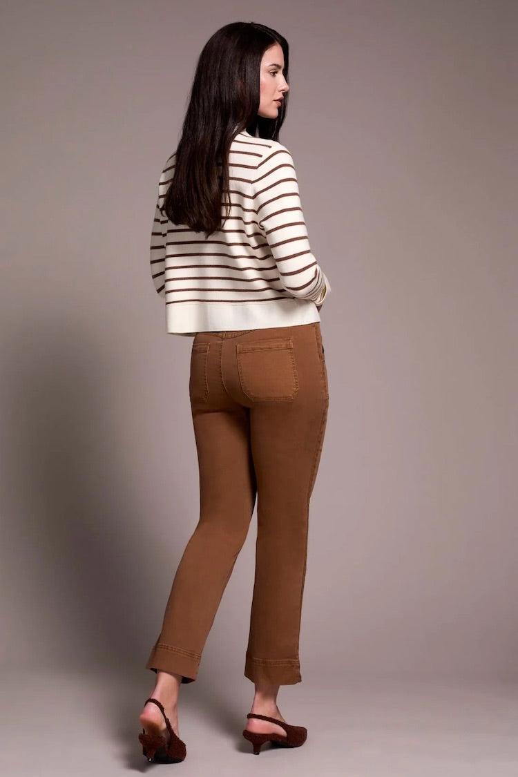 Double Knit Button-Front Cardigan