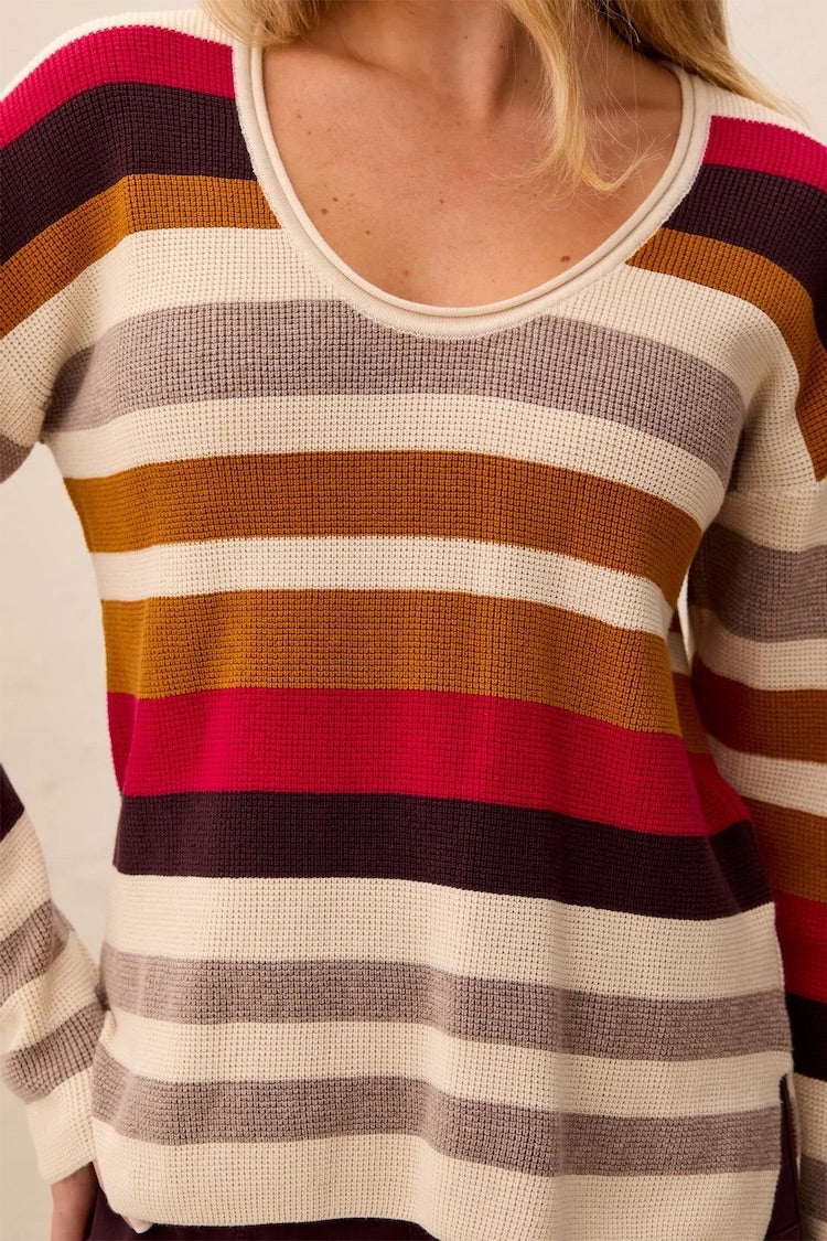 Tribal Waffle Knit Sweater