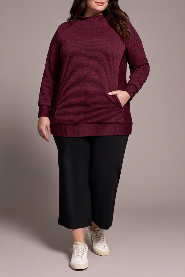 Size Inclusive Long Sleeve Tunic With Hidden Pockets