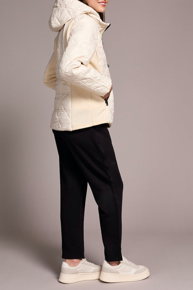 Zip Front Removable Hooded Puffer Jacket