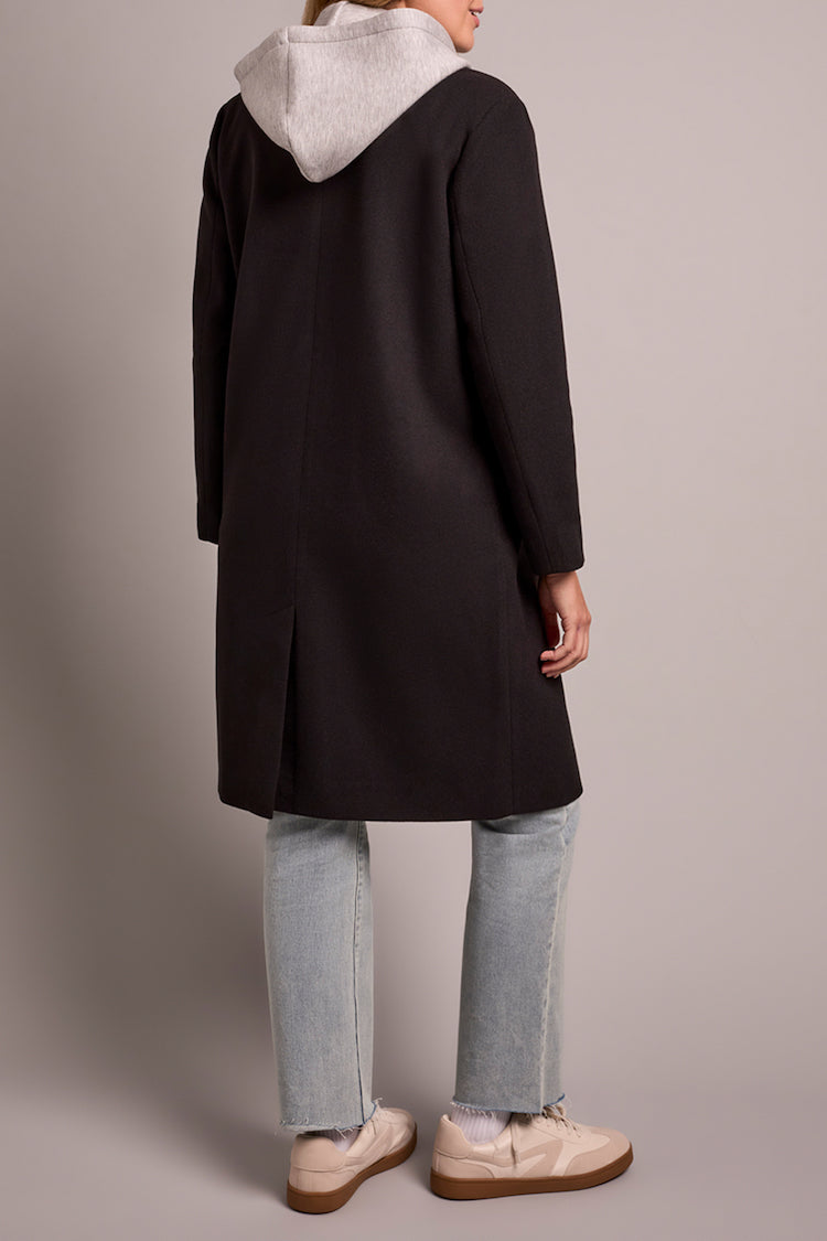 Trench Coat With Fooler Hoodie