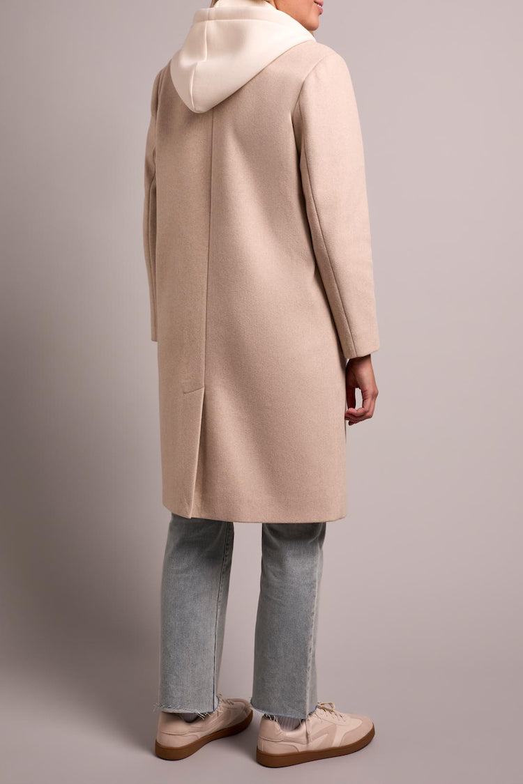 Trench Coat With Fooler Hoodie