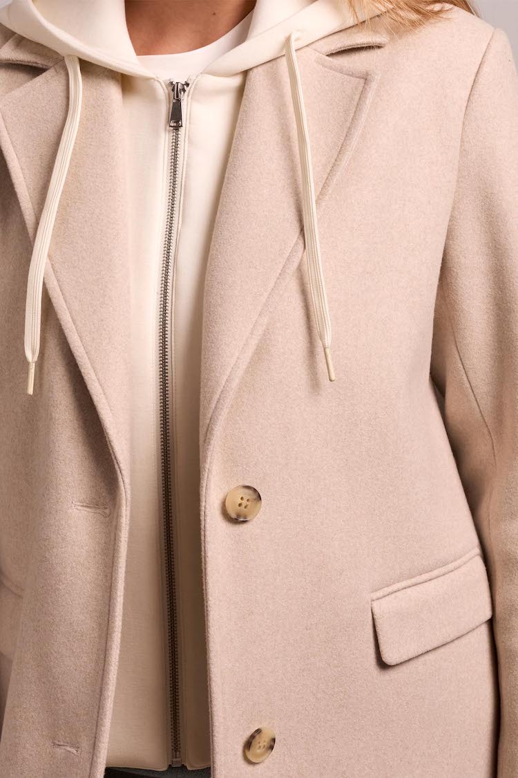 Trench Coat With Fooler Hoodie