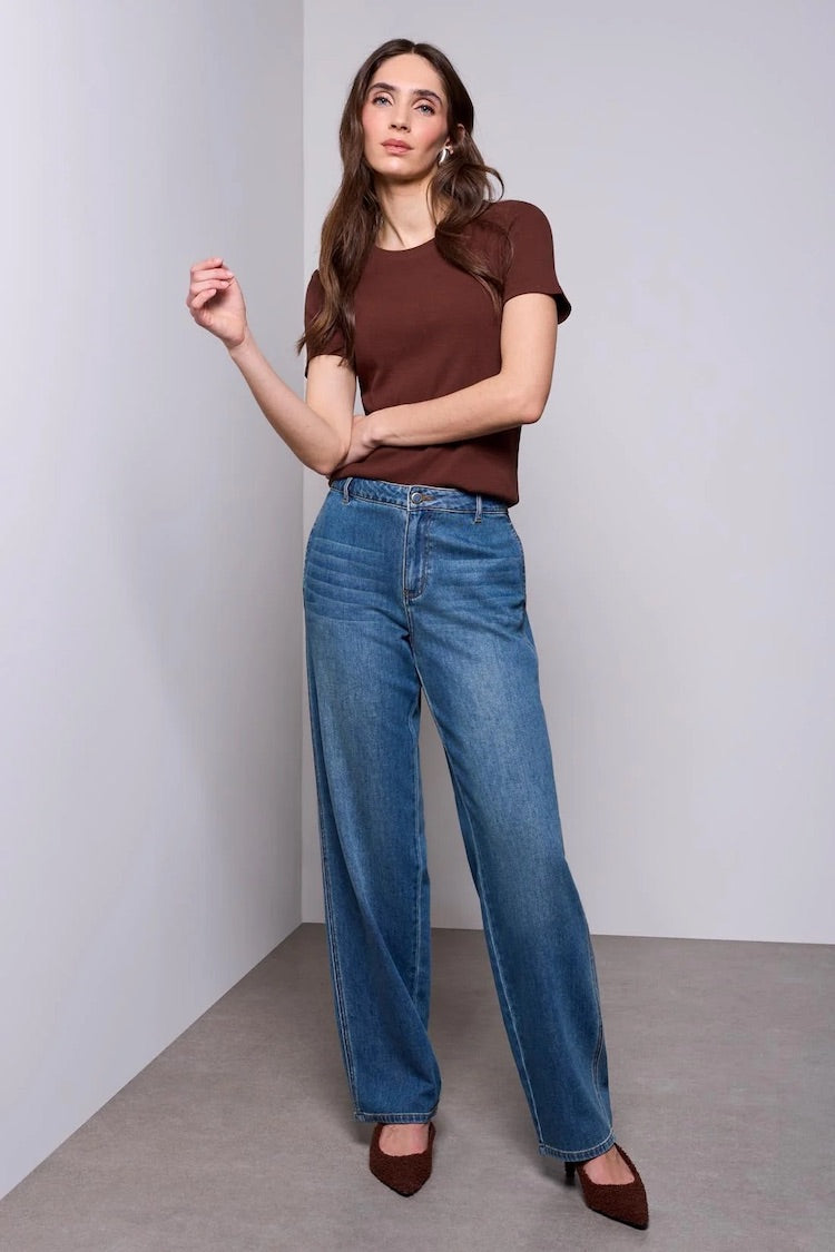 Tribal Ribbed Cotton Tee
