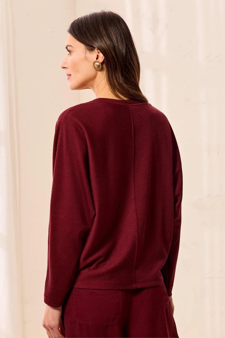 Tribal Ottoman V-Neck Long Sleeve Top