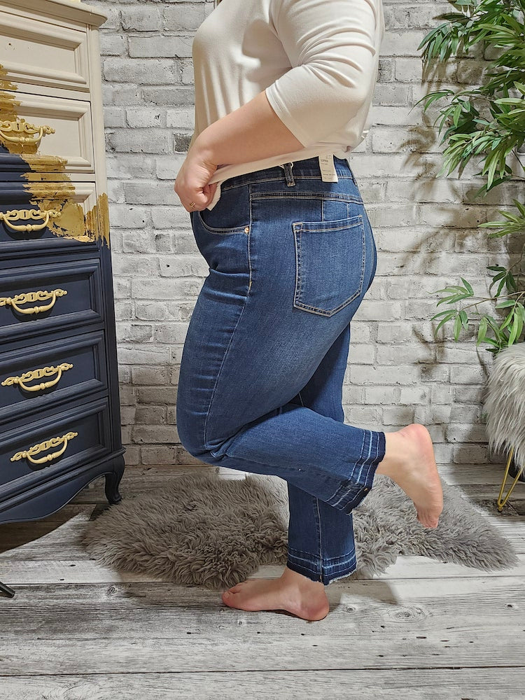 Sophia Comfort Stretch Micro Flare Crop Jeans