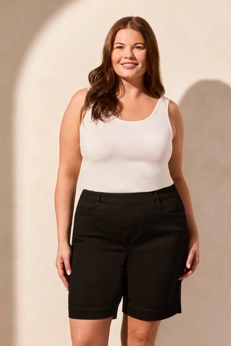 Audrey Comfort Stretch Pull-On Bermuda Shorts