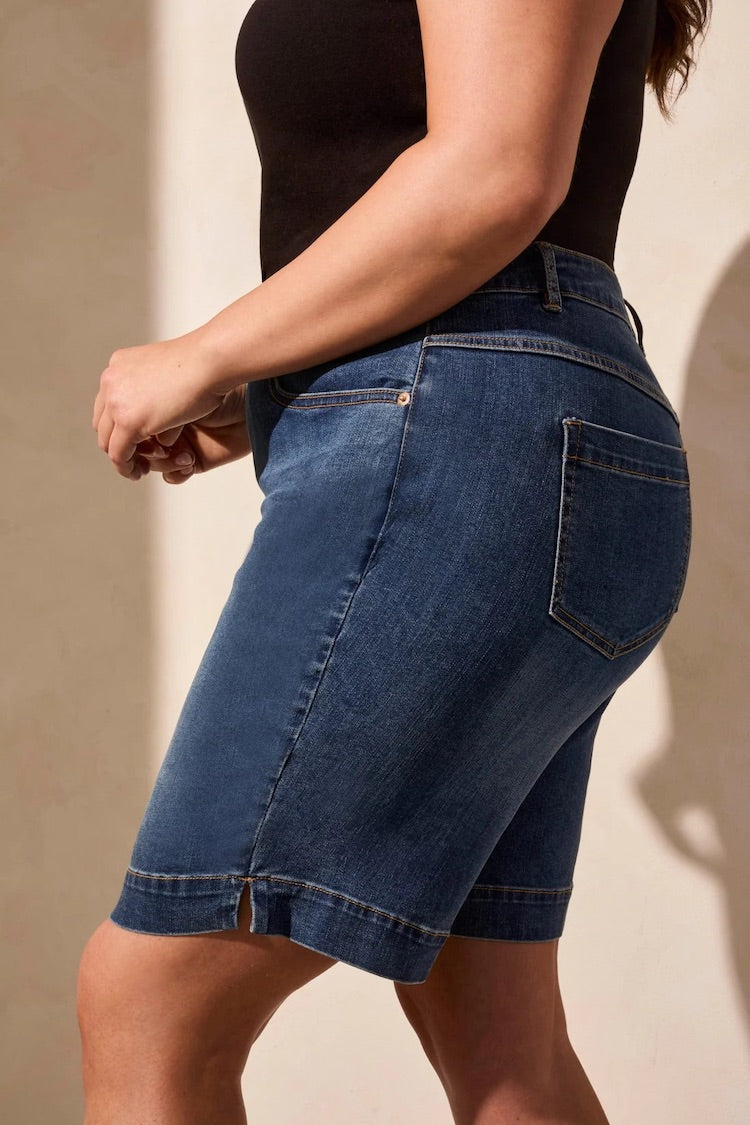 Audrey Comfort Stretch Pull-On Bermuda Shorts